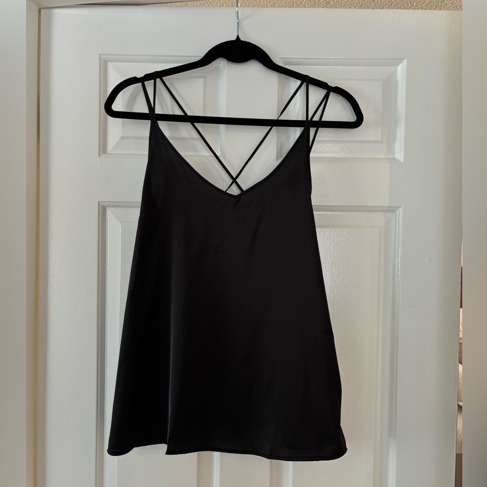 Black Strappy Camisole - Size L - NWT